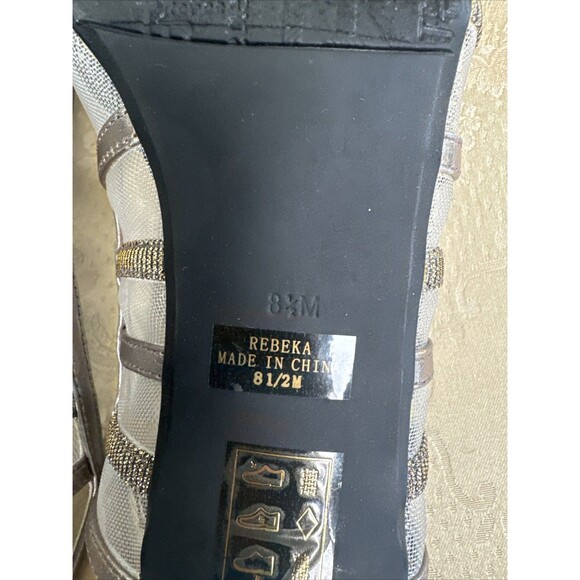 J Renee Rebekah Slingback Kitten Heels Size 8.5 Sparkly Embellished Formal Shoes - Picture 12 of 13